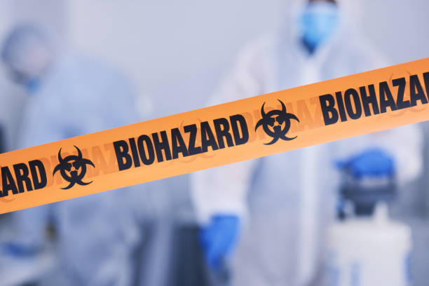 Professional Biohazard Cleanup technician working in Wildwood, FL
